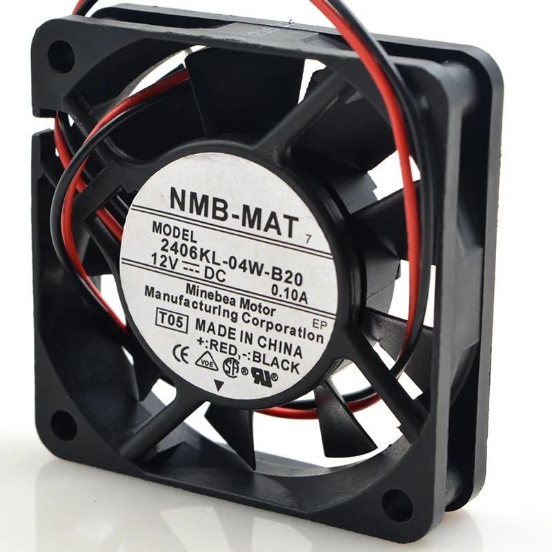 Бесшумный охлаждающий вентилятор для процессора NMB 6 см 2406kl 04w b20 6015 12 В