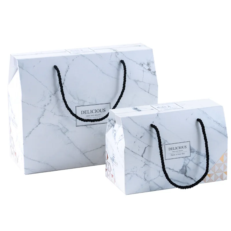 

European style Fruit Tea Packaging Bags With Handles Wedding Gift Bag Cases Favors Chocolate Holders Event And Party Supplies