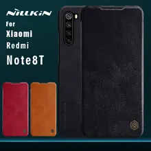 Для Xiaomi Redmi Note 8T 8 7 Pro чехол NILLKIN Qin Бизнес Флип кожаный чехол слот для карт задняя крышка для Redmi Note 8T 8 7 Pro Чехол