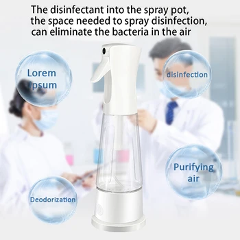 

1Pc 350ml Rechargable Hypochlorous Acid Water Making Machine Disinfection Sterilization Water Spray Bottle Hand Sanitizer
