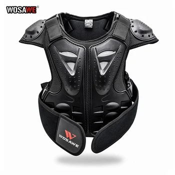 

WOSAWE Kids Body Chest Spine Protector Protective Guard Vest Motorcycle Jacket Child Amour Gear for Motocross Dirt Bike Skating