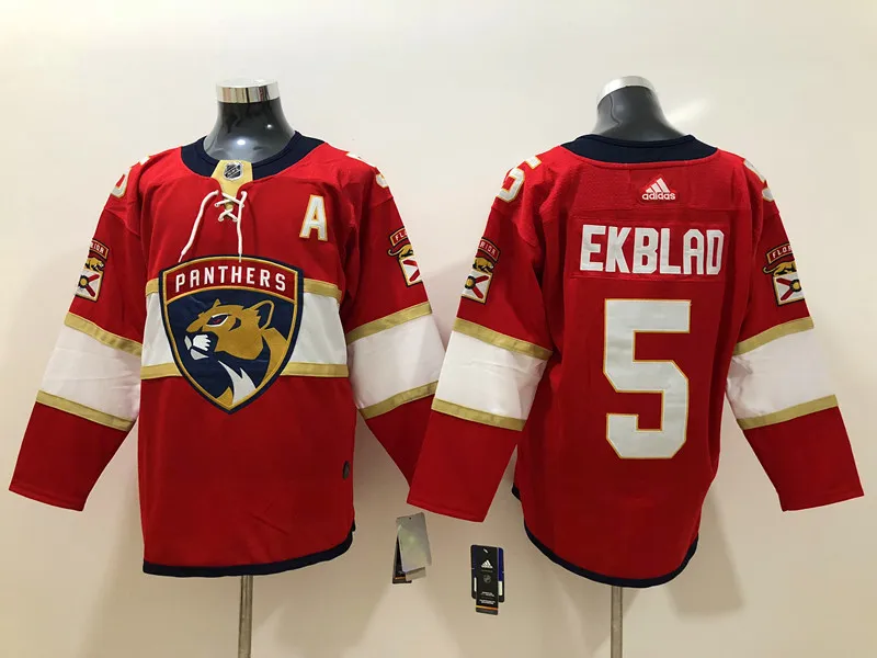 Бежевый Сшитая футболка для мужчин и взрослых#5 Aaron Ekblad 16 Aleksander Barkov 1 Robo Luongo - Цвет: Бежевый