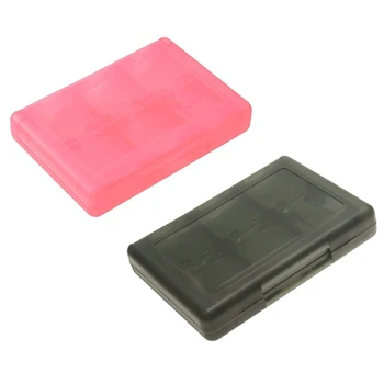 

2pcs 28 in 1 Game Card Case Holder Cartridge Box for Nintendo DS 3DS XL LL DSi MT New - Black & Pink