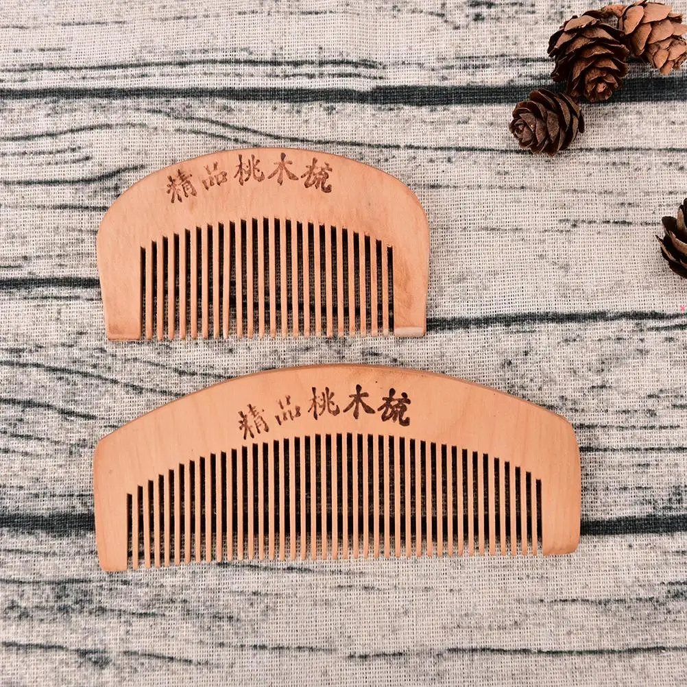 1pc Wood Combs Pocket Super No Static Beard Wooden Comb Hair Styling Tool