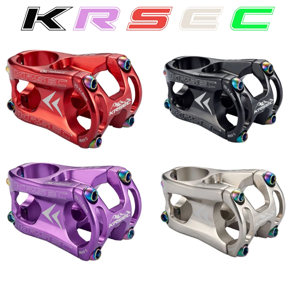 KRSEC, 31,8*28,6*50 мм, руль для горного велосипеда, алюминиевый сплав, руль для велосипеда, стебель для велосипеда, MTB, аксессуары для шоссейного велосипеда
