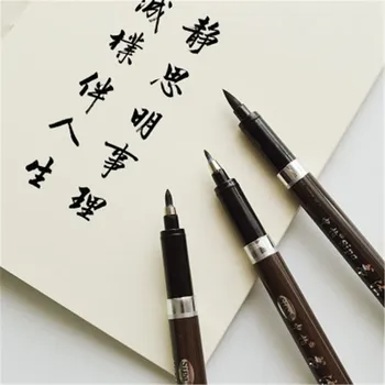 

1pc Calligraphy pen Japan material brush for signature Chinese words learning Stationery school supplies papelaria Art Marker