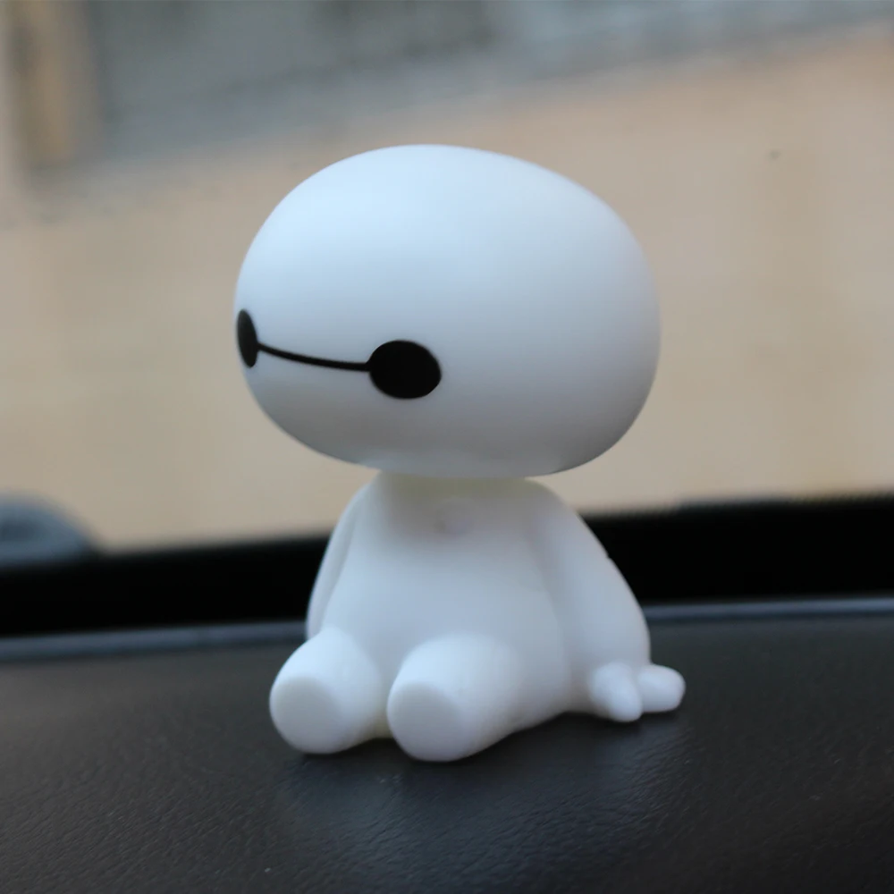 Мультфильм Пластик робот Baymax неваляшка фигура украшения авто Интерьер Аксессуары большие куклы героев, игрушки украшение авто-Стайлинг