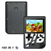 Портативная игровая консоль, Вибрирующая портативная игровая приставка, 3 дюйма, большой цветной экран, мини-игровые плееры, встроенные 169 игр