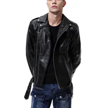 Осень, стиль, большие размеры, Западная мода, Мужская одежда, моющийся локомотив, кожаная куртка, пальто из искусственной кожи, Y105