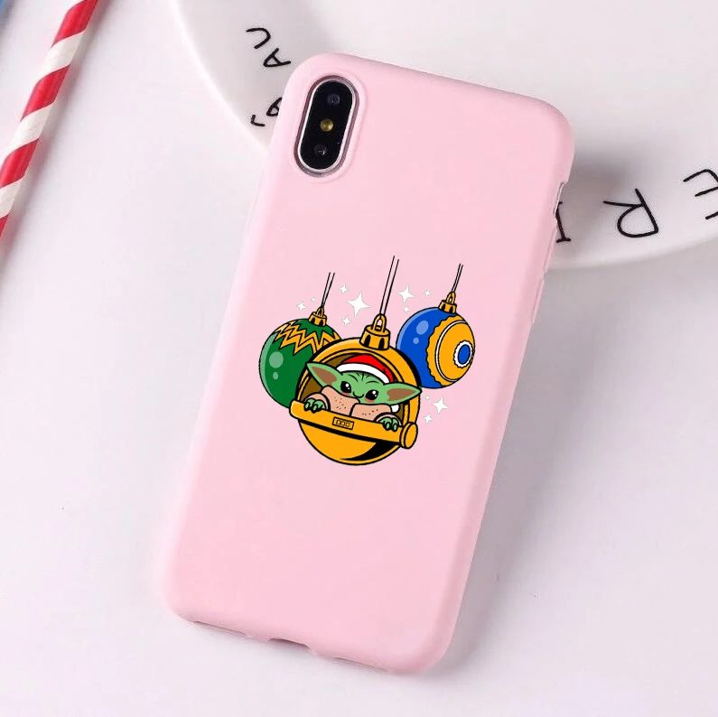 Baby yoda meme милый мягкий силиконовый цветной чехол для телефона для iPhone 6 6s 7 8 6plus 7plus 8plus XS XR XSMAX 11 Pro ProMax