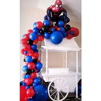 

The hero topic include 100Pcs Balloons for Spiderman Party Superhero Party Birthday Baby Shower Decorations.