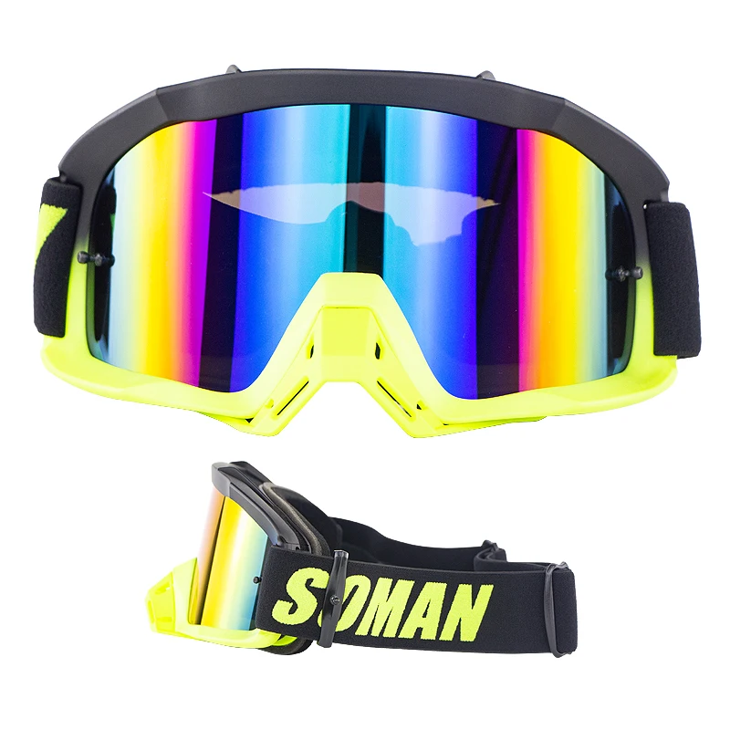 Helmet Motocross Bike Off Road Goggles MX MTB Dirt Glasses Len Eyewear UK HIQ 1X 