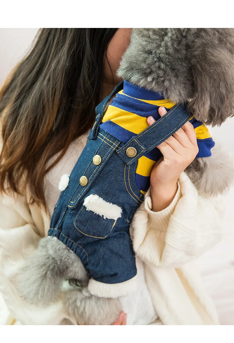 Бренд Tide Pet Puppy Bib осенняя одежда для четвероногих собак Тедди Одежда для маленьких собак осенне-зимняя одежда толстая теплая