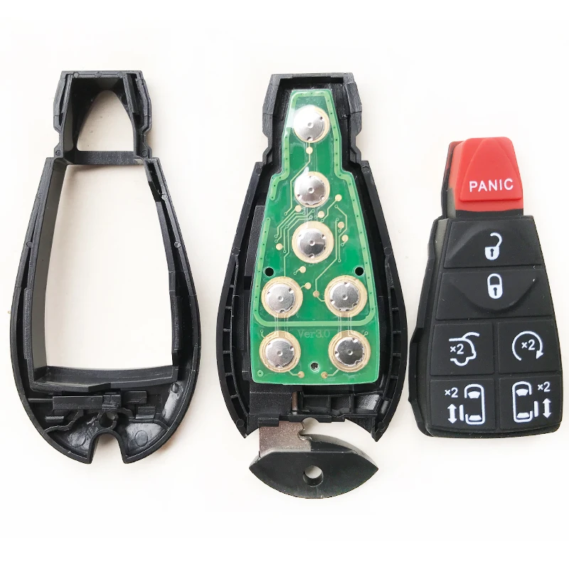 Honda 3-knops smart key sleutelhoes - bruin - Autosleutel.nl