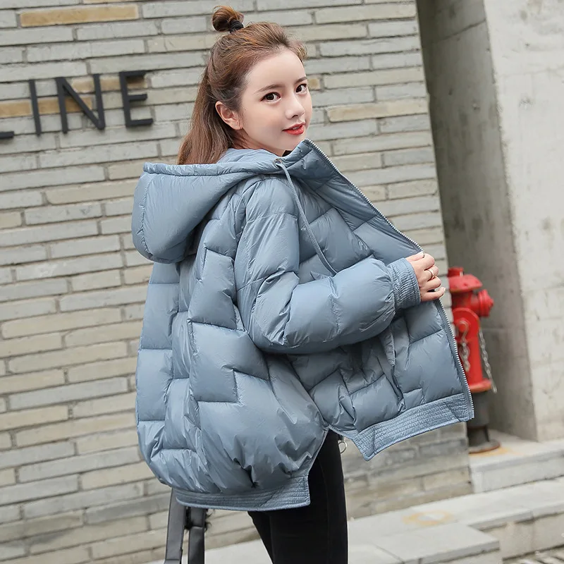 

2019 Winter New Style Korean-style Small Chili Cotton-padded Clothes Women's Short Loose-Fit BF Fashion Cotton Coat