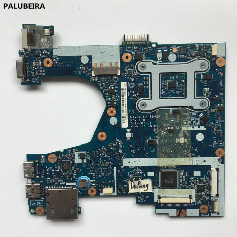 PALUBEIRA V5-131 V5-171 Материнская плата ноутбука для acer Q1VZC LA-8943P материнская 100% полностью