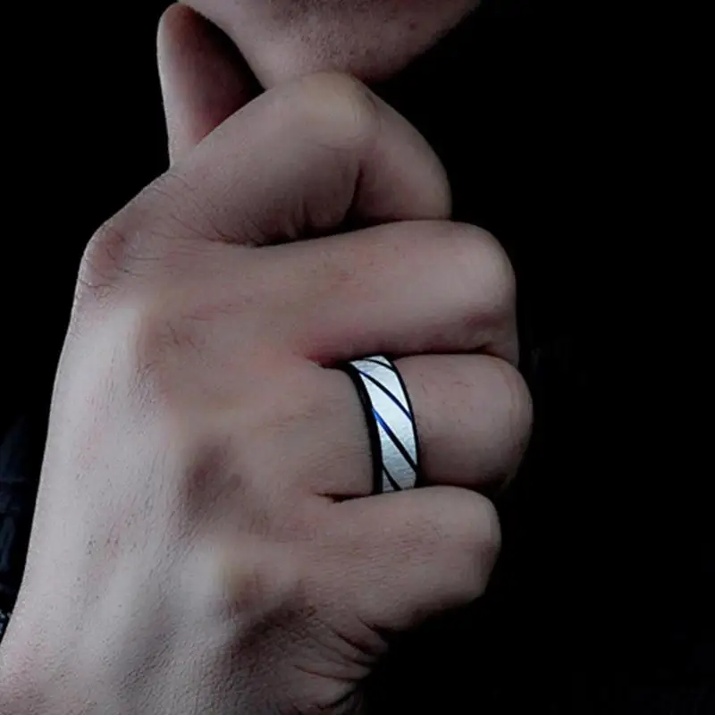 Auxauxme титановая Staal Graveren Naam Liefhebbers Paar Ringen Gouden Wave Patroon обручальное кольцо Voor Vrouwen Mannen