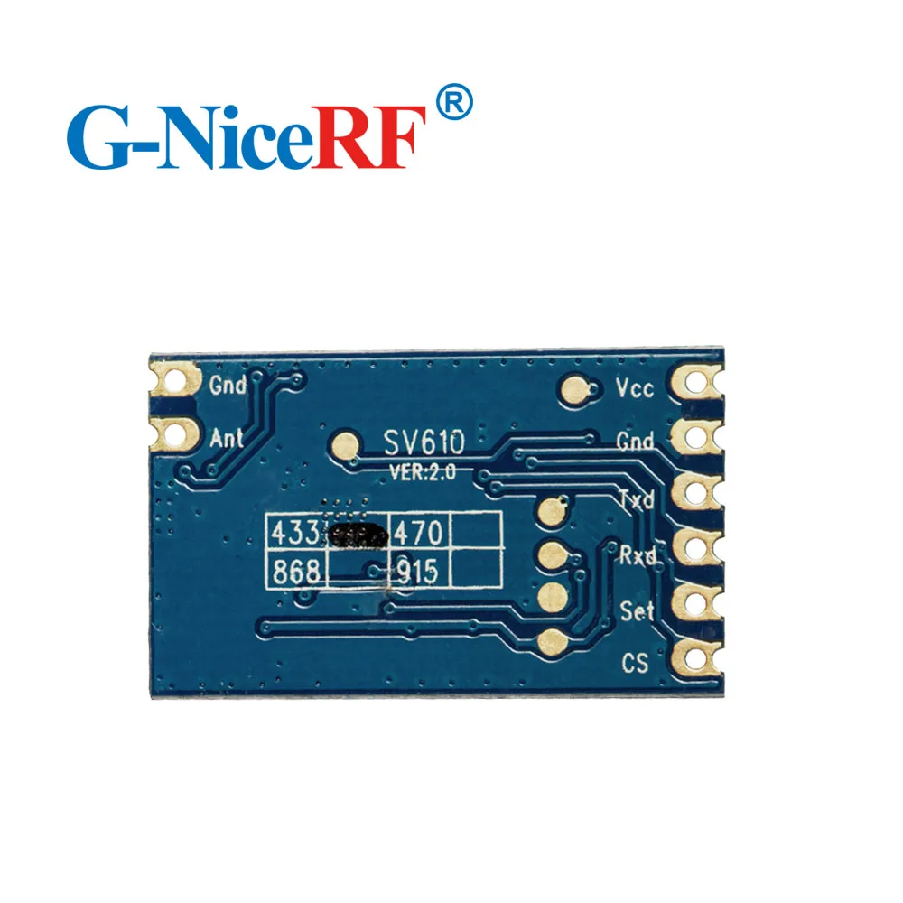 16 шт. SV610 100 мВт TTL интерфейс 433/470/868/915 МГц беспроводной радиочастотный модуль +