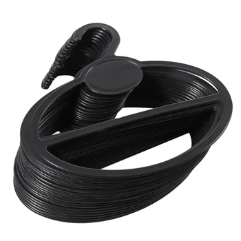 

20x Scarf Shawl Tie Holder Organizer Oval Plastic Hangers Storage Hangers Black Size:13.5cm(Length)×12.5cm(Diameter)×13.5cm(Heig