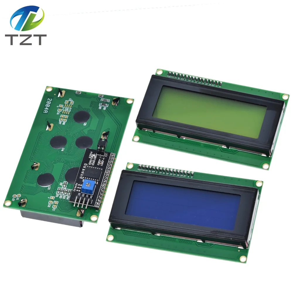 ЖК-дисплей 2004 + I2C 20x4 2004A синий/зеленый экран HD44780 символьный ЖК-дисплей/w IIC/I2C