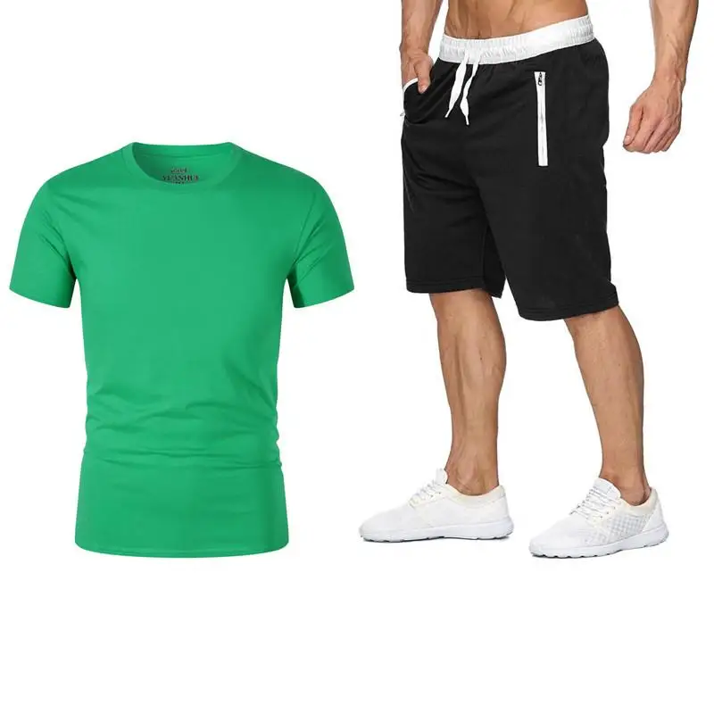 Blog Men's New Summer High quality Sets T-shirt+shorts men Brand clothing Two piece suit tracksuit Fashion Casual Tshirts
