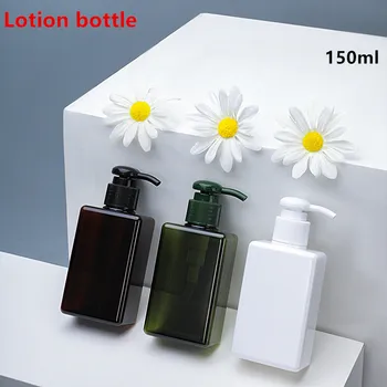 

Empty 150ml Bathroom Soap Dispenser PETG Press Pump Sub bottle Shampoo Body Wash Hair Conditioner Bottles 10PCS/lot
