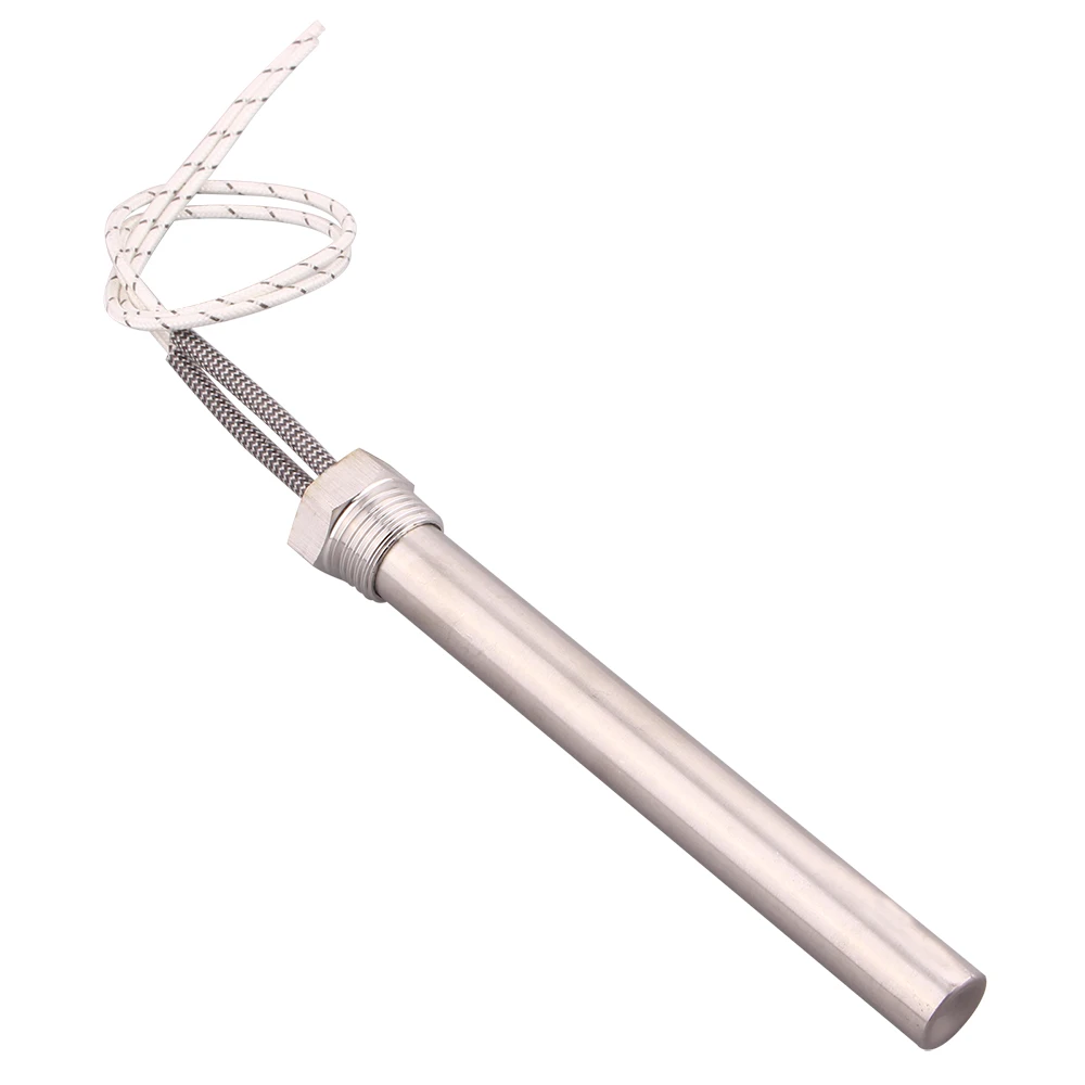 1/2" Thread 220v Cartridge Heating Element DN15 (21mm) SUS304 Immersion Electric Heater for Water 300w/500w/1000w/1500w/2000w