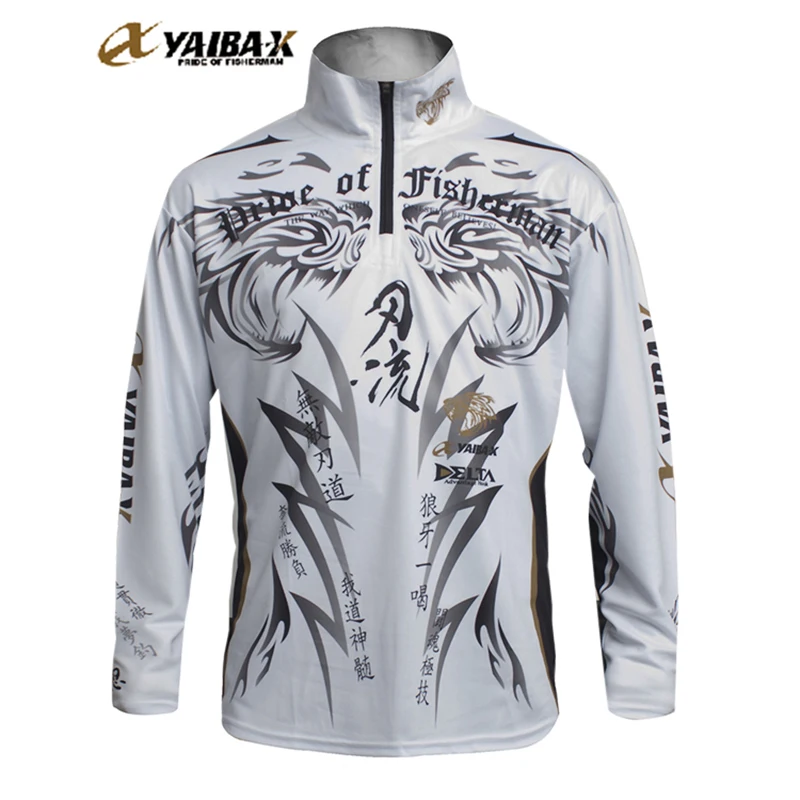 Бренд YAIBA-X мужские рыболовные рубашки Осень Лето длинный рукав, дышащий Одежда для рыбалки открытая спортивная рыбалка одежда