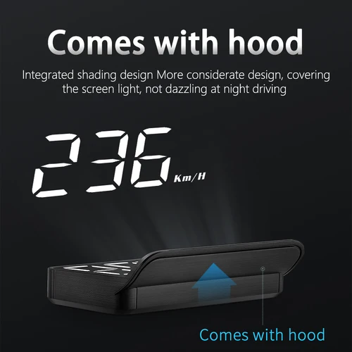 WYING M3 자동차 OBD2 GPS 헤드업 디스플레이, 전자 HUD 프로젝터, 디지털 디스플레이, 자동차 속도계, 모든 차량용 액세서리 4