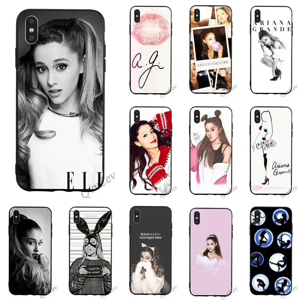 

Pattern Cat Ar Ariana Grande Phone Cover for iPhone 7 Plus Case XR Xs Max X 8 6 6S 5S 5 SE TPU