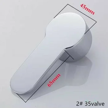 

Replacement Head Handle Bathroon Kitchen Basin For 35mm 40mm Valve Lever Tap Faucet Tap Handle With Chrome Finish