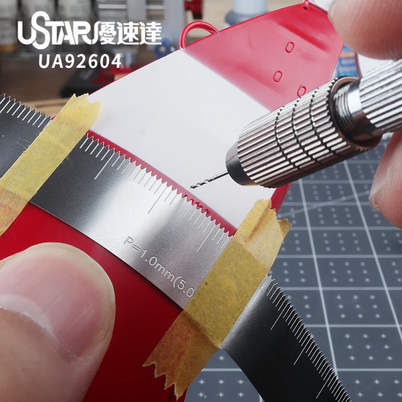 Model equidistant opening aid ruler Arc surface measurement modification ruler Mecha military model model tools