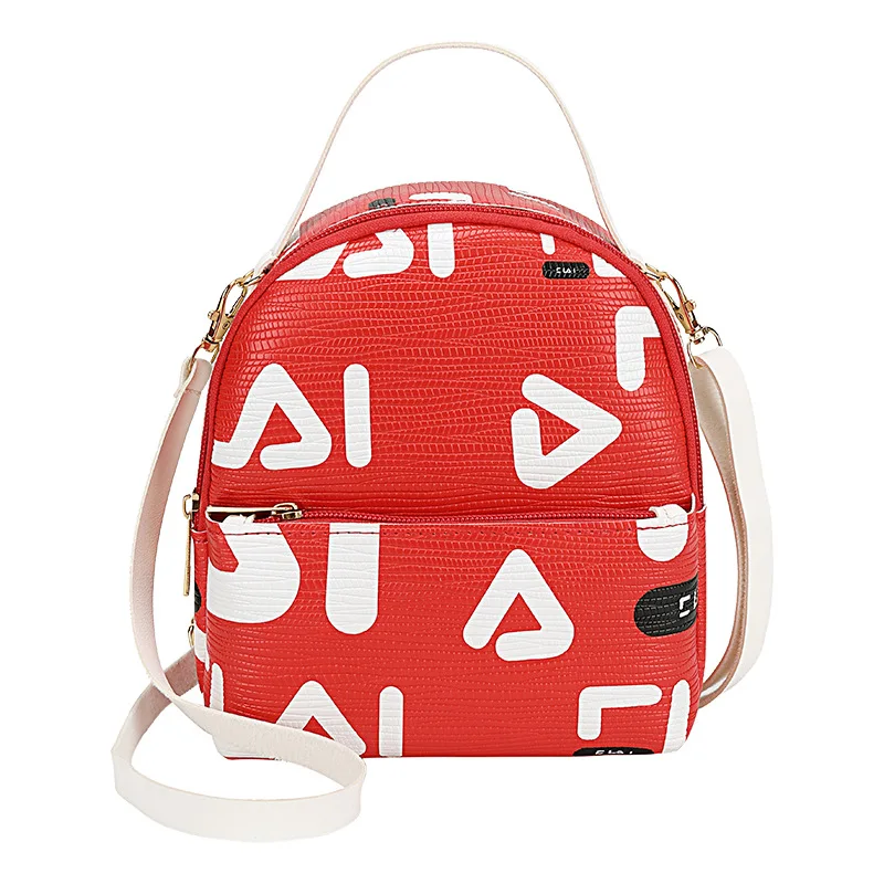 

[Sheng chuang Beauty] Fashion Contrast Color Casual Backpack WOMEN'S Bag 2020 on New Style Printed Popular Oblique Shoulder Bag
