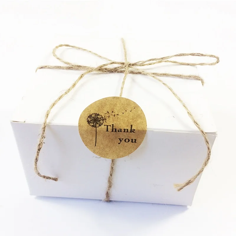 1000 Pcs/lot Cute Thank You Sticker Dandelion Seal Sticker High Quality Handmade Gift Label Sticker