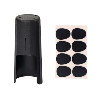 

Saxophone Mouthpiece with Cap Alto Saxophone Mouthpiece Plastic with Cap Pads