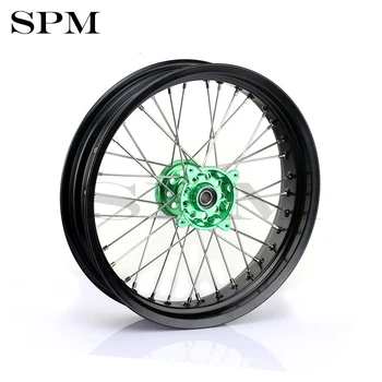 

BKINGBOY 17" Motocross MX Offroad Rear Wheel Rim Hub for KAWASAKI KLX450 07 08 09 10-13 KXF 250 450 06-17 KX 125 06 09-13