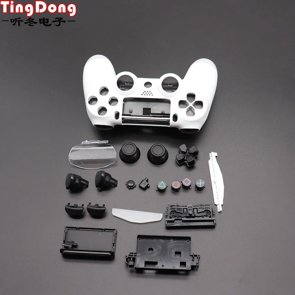Гладкий корпус для PS4 белый jds 040 JDM DualShock 4 PlayStation Pro контроллера гладкий Чехол |