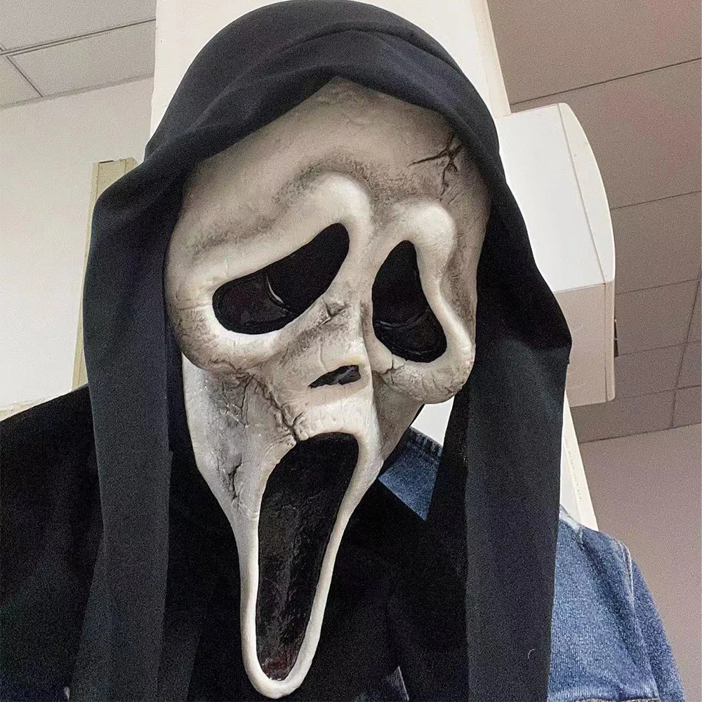 work appropriate halloween costumes Ghost Face Scream Movie Horror Mask Halloween Killer Cosplay Adult Costume Accessories Props halloween costumes