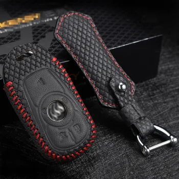 

Leather key case for Buick Envision 2014 2016 2017 2018 case remote key cover key Free shipping