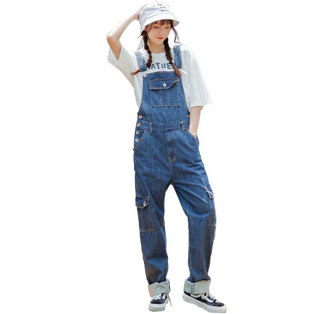 Denim Overalls Blue Jeans Women Casual 