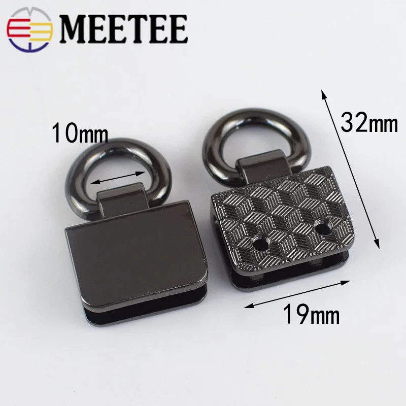 4Pcs Metal Bag Side Clip Buckles Handbag Strap Clasp Screw Handles Chain Hook Connector Hanger Hardware Accessories F1 9|Пряжки и
