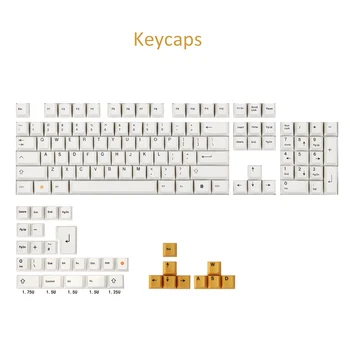 

Simple White Design Keycaps For Cherry Mx Switch Mechanical Gaming Keyboard Minila64 68 84 96 87 104 Key Caps Replacement