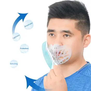 

1PC Mask Holder Reusable Anti-suffocating 3D Mask Bracket Non-stick Lipstick Breathable Mask Inner Pad Bracket Outdoor Wholesale