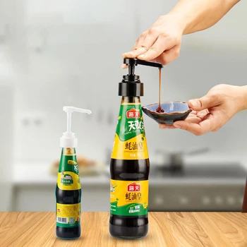 

Extruder Kitchen Oyster Sauce Bottle Pressure Nozzle Quantitative Bottle Press Type Squeezer Household Oil Pot Extruder