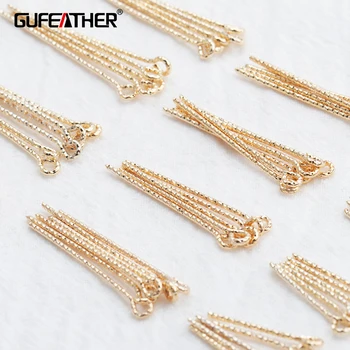 

GUFEATHER M815,jewelry accessories,needle,18k gold plated,0.3 microns,nickel free,charm,diy accessories,jewelry making,50pcs/lot