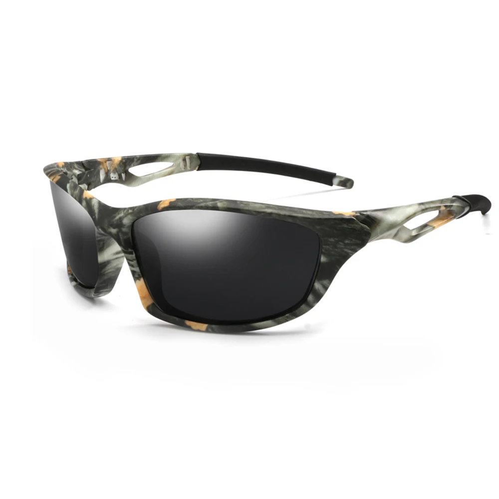 C01 Camo Grey Профессиональные поляризованные велосипедные очки, велосипедные очки, очки для вождения, рыбалки, спорта на открытом воздухе, солнцезащитные очки, Прямая поставка - Цвет: C01 Camo Grey