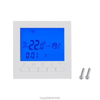 

220V Gas Boiler Heating Thermostat Room Temperature Controller Regulator Weekly O15 20 Dropship