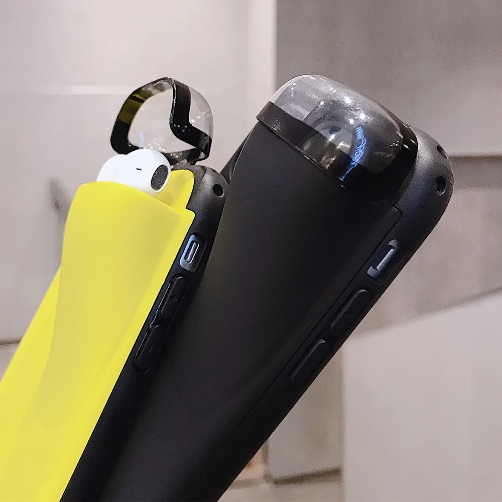 2 в 1 чехол для телефона s для Airpod чехол для iPhone 11 Pro Max Xs Max Xr X 10 11Pro с держателем для Air Pods чехол Fundas