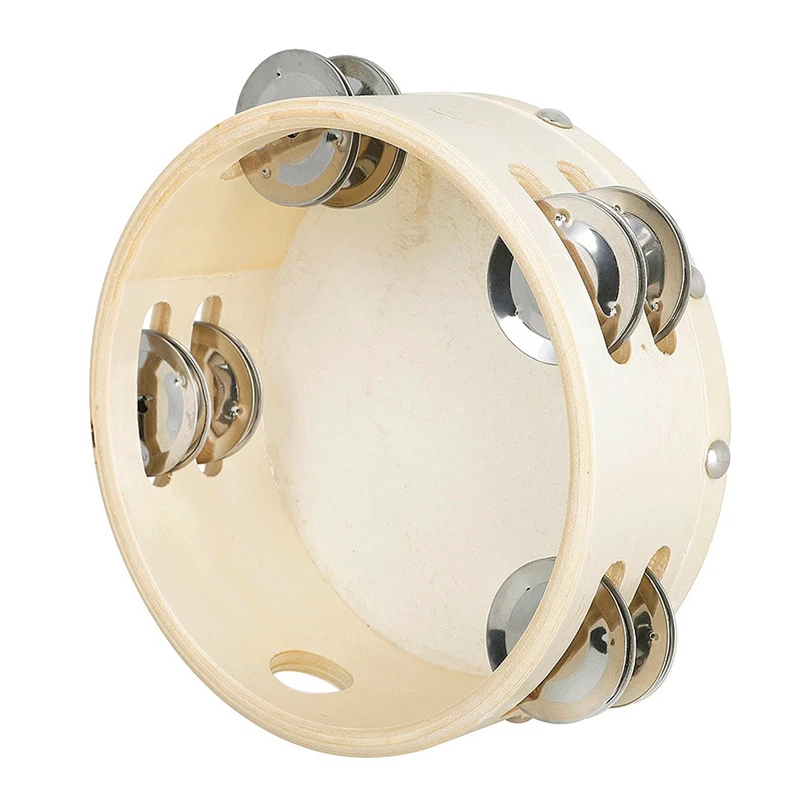 

New Musical Instruments Tambourine Drum Children Educational Tambourine Round Percussion for KTV Party Dancing Toys