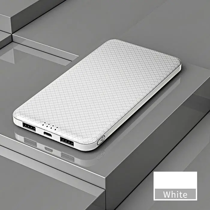 10000 мАч power Bank Тонкий портативный Chager Мобильная Внешняя батарея 2USB bank Poverbank для Xiaomi